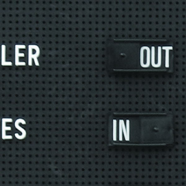 Single In-Out Staff Slider For Econ Peg Letter Board